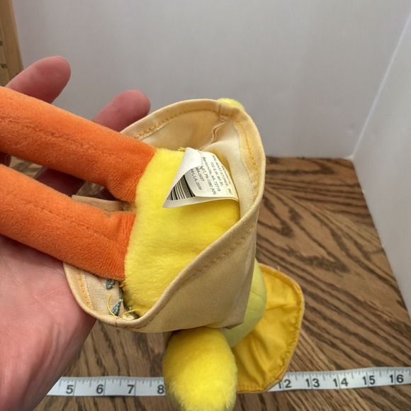 Yellow Duck Wearing Rain Jacket Stuffed Animal - Picture 6 of 6